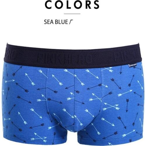 TJ-Tianjun New Men Underwear Sexy Printed boxer shorts Breathable Trunks Mens Male Panties Boy Underpants Multi Color Options