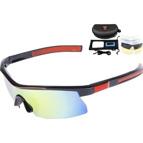 Cycling Sunglasses Polarized Cycling Glasses Mountain Road Bike Bicycle Glasses Goggles UV400 Ciclismo 5 Lens