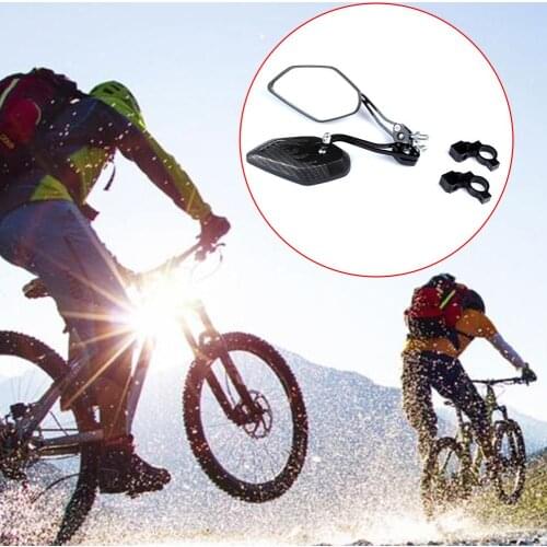 1 Pair Bicycle Rear View Mirror Bike Cycling Wide Range Back Sight Reflector Bike Safe Mirrors Adjustable Bike Rear View Mirror
