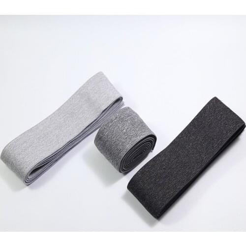 1.5 inch wide elastic webbing 3.8cm soft rubber elastic Skin-friendly skirt pants underwear belt gray