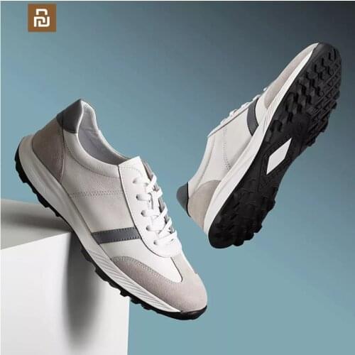 2 colors xiaomi seven-sided cowhide antibacterial light elastic sports shoes mens sports shoes youpin high-quality shoes