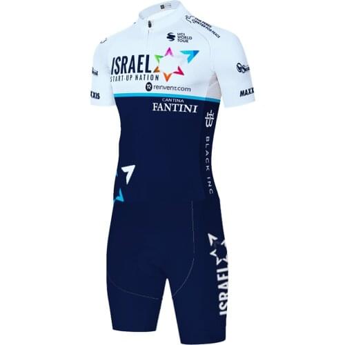 2021 Team ISRAEL cycling skinsuit summer outdoor skinsuits bicycle clothing triathlon ropa verano hombre 20D GEL bodysuit