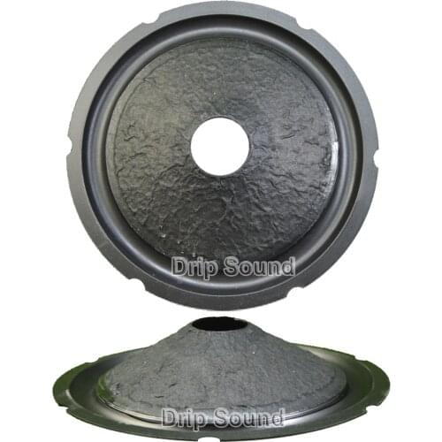 2pcs 6.5" inch 155mm 25.5mm Core Speaker Cone Paper Basin Woofer Drum Paper Rubber Edge Trumper Bass Repair Parts