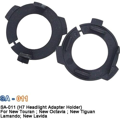 2x Led H7 Adapter Headlamp Headlight Bulb Holder Adapter Base For Volkswagen NEW Lavida , Lamando , Touran, Tiguan , New Octavia