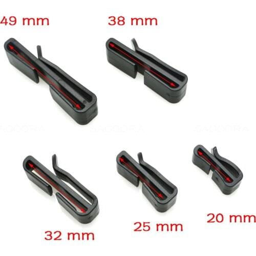 5pcs Quick Slip Keeper Buckle clip Slider For Molle Tactical backpack Adjusting strap webbing 20mm 25mm 32mm 38mm 49mm Black