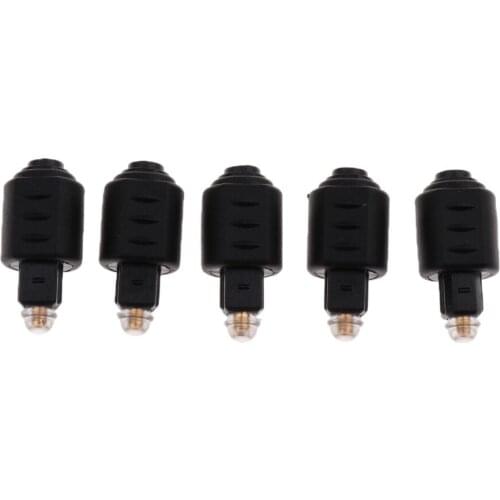 5Pack Optical 3.5mm Female Mini Jack Plug To Digital Toslink Audio Adaptor