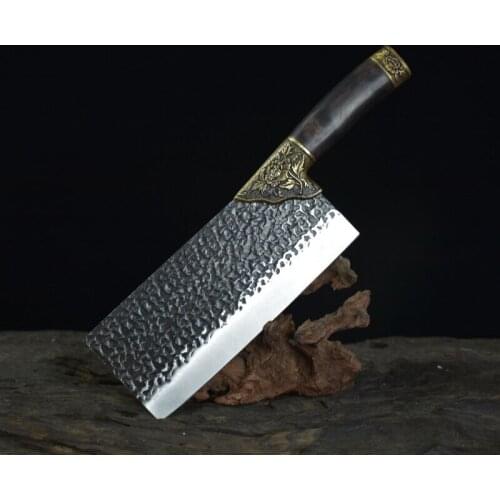 5Cr15MoV steel slicing knife, hand-forged cutting knife, kitchen knife, sharp chef knife, household knife, fruit knife