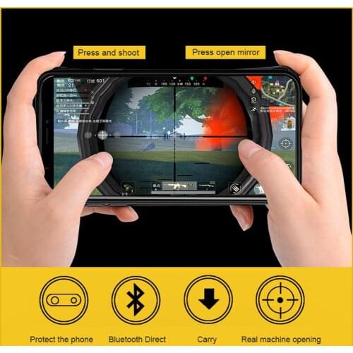 Phone Case For PUBG Mobile Phone Controller Four Finger Connection Bluetooth Mobile Peripherals For IPhone6 7 8Plus/X/Xs//MAX