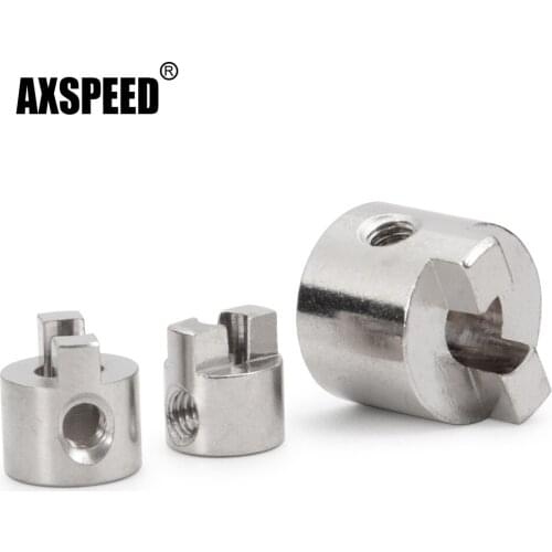 AXSPEED 10Pcs 3/4/5mm Stainless Steel Drive Dog Shaft Crutch Connector Paddle Fork for RC Electric Boat Model Accessories