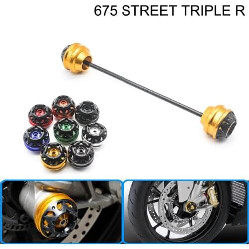 Free delivery for TRIUMPH 675 STREET TRIPLE R 2008-2016CNC Modified Motorcycle Front and rear wheels drop ball / shock absorber