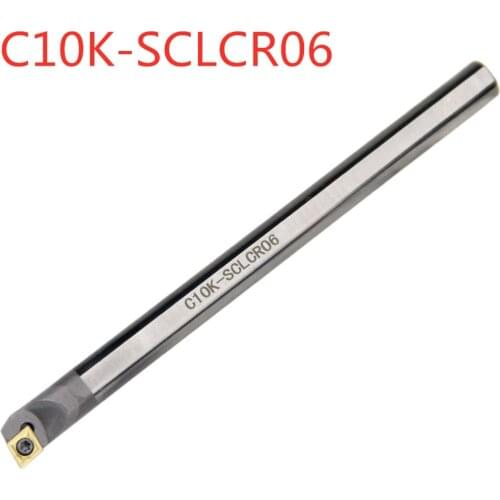 C06K-SCLCR06 C08K-SCLCR06 C10K-SCLCR06 Tungsten Steel Cutter Bar Internal Hole Turning Tool CCMT Carbide Blade Lathe Tool Set