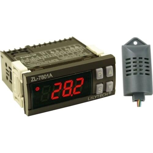 Intelligent PID Temperature Humidity Controller Multifunction Automatic Egg Incubator Thermometer with LCD Display & Two Sensor