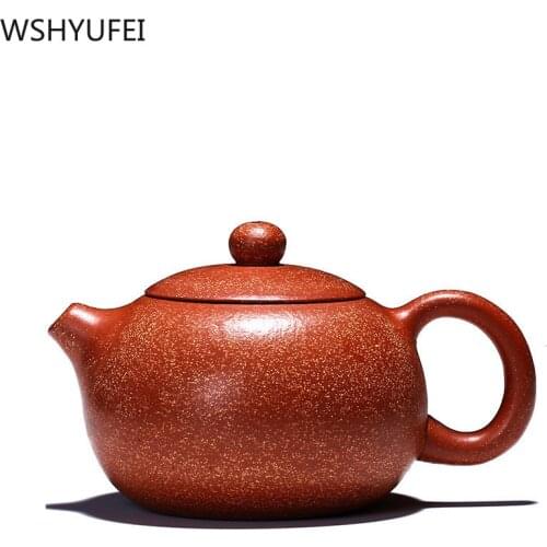 Chinese Yixing Teapot Purple Clay Xishi pot beauties handmade Kettle Dahongpao Tea Set 188 Ball Hole filter 220ml