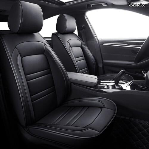 KOKOLOLEE leather car seat covers for Mercedes-Benz W203 W210 W211 AMG W204 C E S CLS CLK CLA SLK A20 class Car-Styling car seat