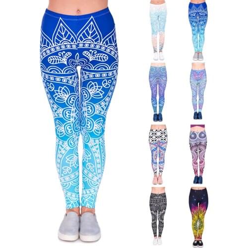 Christmas Gym Leggings Womens Stretch Leggings Fitness Running Gym Print Full Length Active Pants leginsy лосины для фитнеса