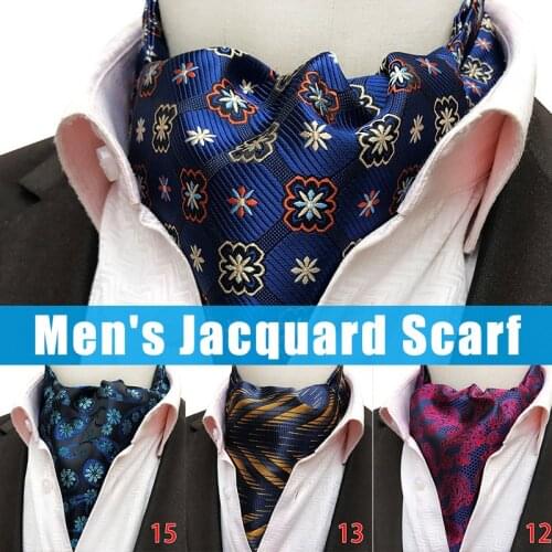 Men Cravat Scarves Neck Ties Warm Gift for Wedding Party Prom Business Suit -OPK