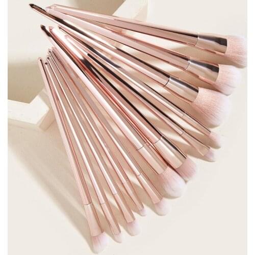 12pcs Makeup Brushes Tool Set Cosmetic Powder Eye Shadow Foundation Blush Blending Beauty Make Up Brush Maquiagem Nylon Wool