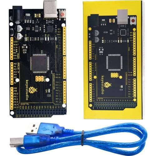 2020 NEW Keyestudio 2560 R3 Development Board w/USB Serial Chip CP2102 +USB Cable Compatible For Arduino Mega2560 Giftbox