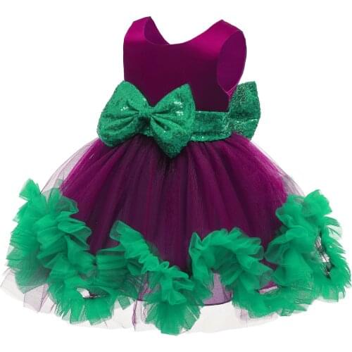 2020 new fashion childrens clothing Christmas dress baby princess girl dress