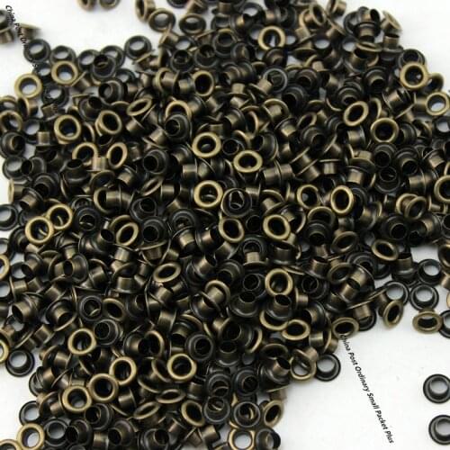 Wholesale factory price 200set 3.5mm 7mm 3.5mm metal copper eyelets buttons clothes accessory handbag findings