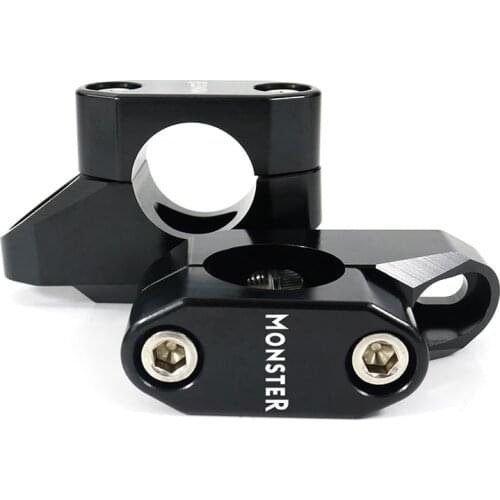 For Ducati Monster S2R 2006-2009 MonsterS4R 2002-2009 28mm 1 1/8" Back Moved Up Mounting Risers Fat Bar CNC Handlebar Risers