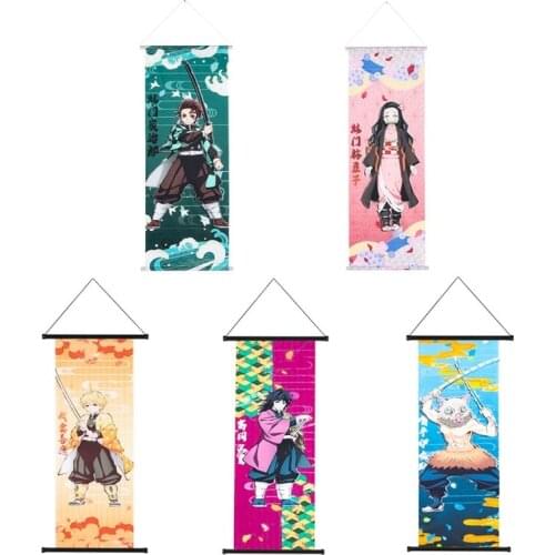 Anime Demon Slayer: Kimetsu No Yaiba Tanjirou Nezuko Anime Manga Wall Poster For Living Room Home Decoration