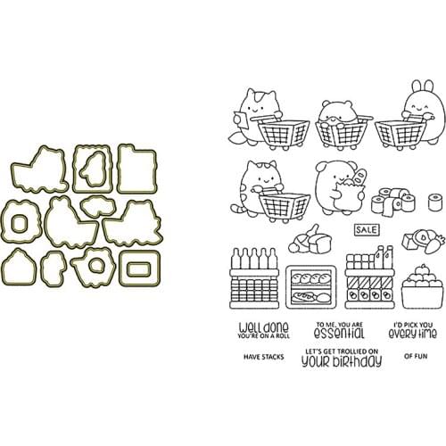 Clear Stamps And Cutting Dies Animals Cute Your Birthday Shopping For DIY Scrapbook Photo Album Craft Card 2021 New