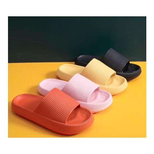 Summer Men and Women Thick-Soled Slippers Beach Eva Soft-Soled Sandals Leisure Indoor Bathroom Non-Slip Shoes