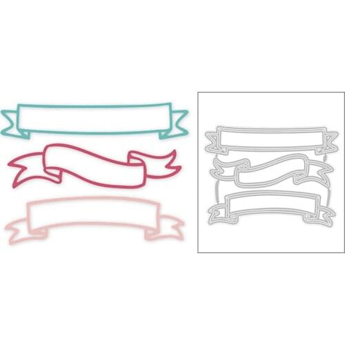 2020 Hot New Album Banner Label Decoration Frame Embossing Metal Cutting Dies Foil and Scrapbooking For Card Making no stamps