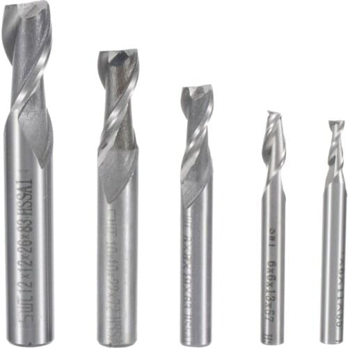 1pcs Metal Steel Straight Shank End Mill Cutter CNC Drill Bits for Woodworking Milling Cutter Machine Tools 4/6/8/10/12mm