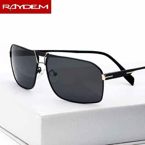 Sunglasses Mens Rectangular Polarized UV400 Sunglasses Womens Alloy