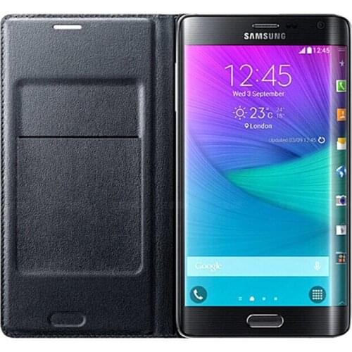 Slim Leather Wallet Case Flip Back Cover Battery Housing Carrying Bag With Card Holder Mask For Samsung Galaxy Note Edge N9150