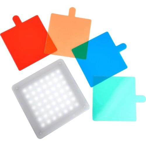 USB LED Video Light W/ 4 Color Filters Tabletop Portable Photo Fill Light