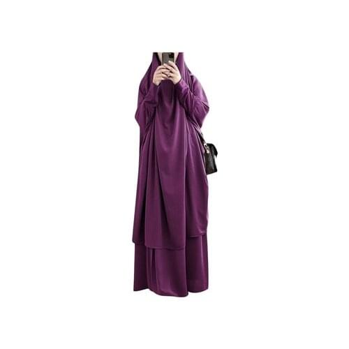 Womens Long Muslim Dress Prayer Garment Dress Women Abaya Jilbab Hijab Long Khimar Robe Abayas Islam Clothing Moroccan Caftan