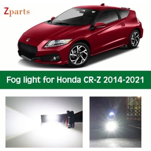 1 Pair Car LED Fog Light For Honda CRZ 2014 - 2021 Foglamp Bulb White Daytime Running Lights Lighting 12V 6000K Accessories