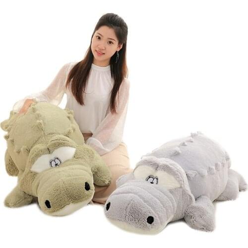 1PC Big Crocodile Plush Toys Dolls Stuffed Animals Super Soft Sleeping Pillows Cushions Toy for Children Girls Christmas Gifts