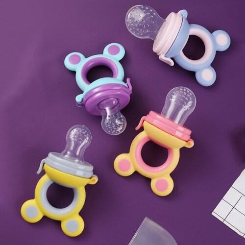 2pcs/lot Baby Silicone Fruit Feeder Bite Baby Nutrition Vegetable Sucker Toddler Pacifier Feeder Cup Nipple Soother Bottles