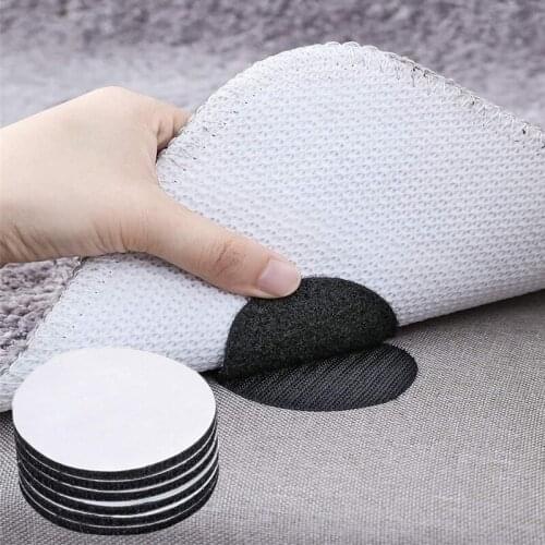20pcs/10Pairs 60mm Velcros Strong Self Adhesive Fastener Dots Velcros Adhesive Tape For Bed Sheet Sofa Mat Carpet Anti Slip Mat