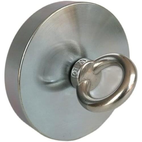200-600Kg Design Magnet Strong N52 Neodymium Permanent Magnet Fishing Magnets with Ring Super Imanes Magnetic Material Base