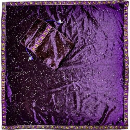 24BD Ta-rots Pad Rubber Pad Astrolabe Witch Divination Pendulum Divination Tablecloth Props For Board Game Square