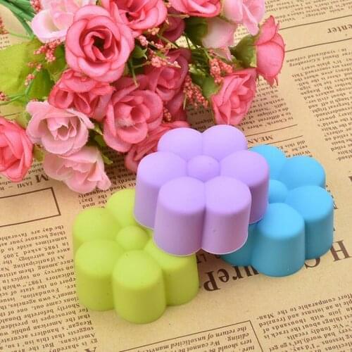 5cm Silicone Flower Cupcake liner Baking Cup Mold Soft Cake Chocolate Cake Muffin Liners LX8066