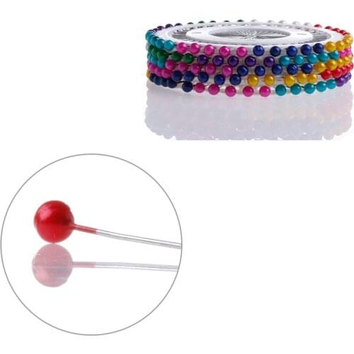 200Pcs Craft Faux Pearl Head Corsage Fixation Pins Sewing Accessories Tool -Y102