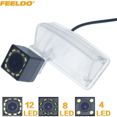 FEELDO Car CCD Rear View Camera with 4LED/8LED/12LED For Zotye T600 2014-2017 Auto Reversing Backup Parking Camera #HQ6010