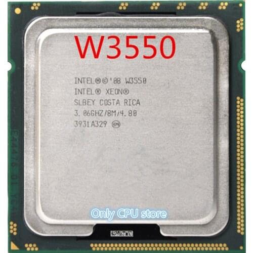 Free shipping INTEL latop core W3550 3.06GHz 8M 4.8GT/s SLBEY LGA 1366 CPU LGA 1366