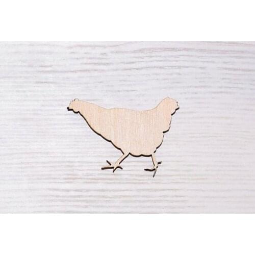 Wooden chicken Laser Cut, wood cutout, plywood figure, different size shape Ornaments Craft Decoration Decoupage Unpainted