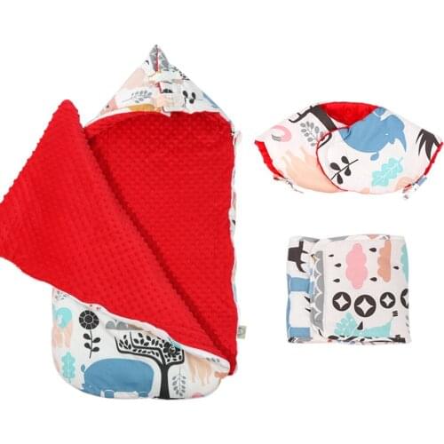 Insular Baby Sleeping Bag Winter Warm Footmuff for Infant Kid Stroller Envelopes Cotton Children Swaddle Wrap Sleepsack 105*52cm