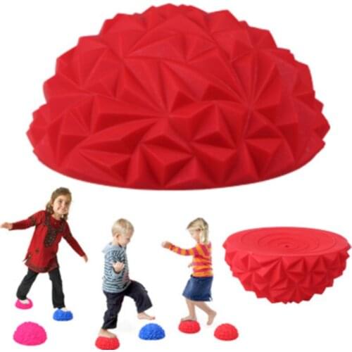Foot Massage Ball 16CM Yoga Half Ball Stepping Stones Outdoor Toys Indoor Games for Kids Children Sport Balance Hemisphere