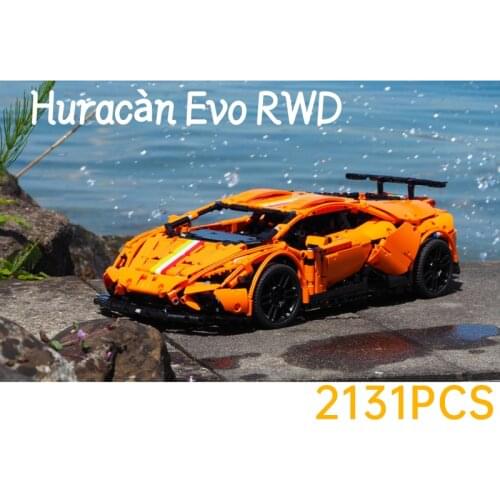 KEJI 2020 New RC Remote Control Race Car MOC-44637 Lamborghinis Huracan EVO RWD Car Kit Kids Toys Christmas Gift