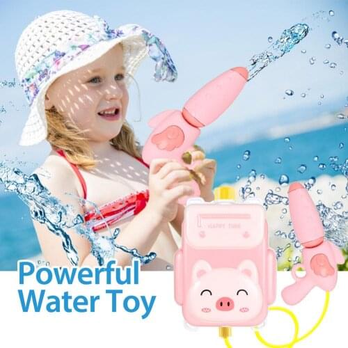 Summer Toy Water Gun Backpack Water Guns Sprayer Pressure Backpack Cute Water Spray Toy Outdoor Toys For Children Kids Boy Girl