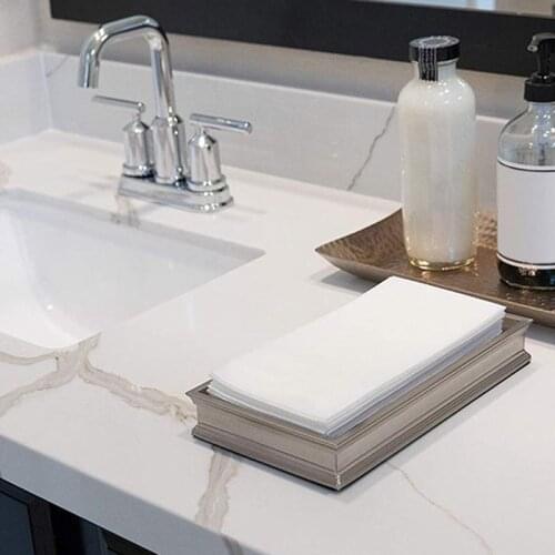 Linen Feel Guest Towels Disposable Cloth Like Paper Hand Napkins Soft, Absorbent, Paper Hand Towels for Kitchen, Bathroom, Parti